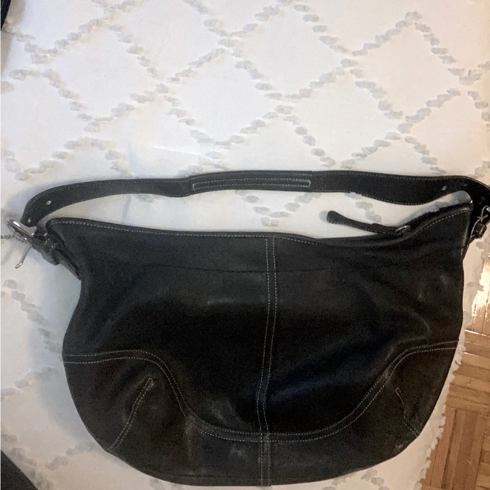 Leather Coach Hobo bag